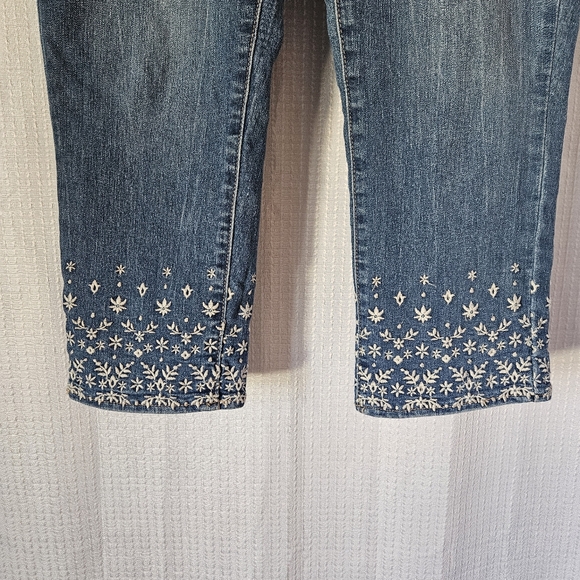 Nicole Miller Studio Denim Jeans Cropped Size 10 - Picture 2 of 9